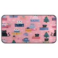 thumbnail image 2 of 39x20 Inch Non-Slip Floor Mat Hallway Runner Rug Entrance Floor Mat Runner for Kitchen and Living Room Christmas Cat Pattern, 2 of 8