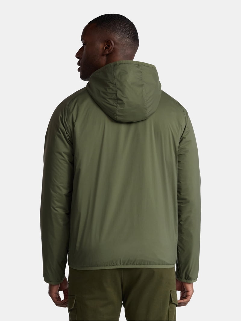 George Men's and Big Men's Lightweight Insulated Hooded Nylon