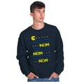 thumbnail image 5 of PACMAN Nom Nom Hungry Foodie Gamer Sweatshirt for Men or Women Brisco Brands S, 5 of 6