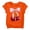Orange, variant on CPNG Girls Summer T-shirt Bow Cherry Print Loose Casual Stylish Crewneck Short Sleeve Cool Sports Top(Light Blue,10-11 Years)