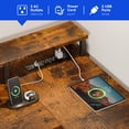 thumbnail image 6 of Casacomoda 75 inch L Shaped Desk with Power Outlets,Gaming Desk with Monitor Shelf,Computer Desk with File Drawer,Home Office Desk with Printer Stand & Storage Shelves,Corner Desk,Vintage, 6 of 7