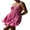 Pink, variant on Michellecmm Women Backless Dress Casual Summer Sleeveless Ruffled Party Dress