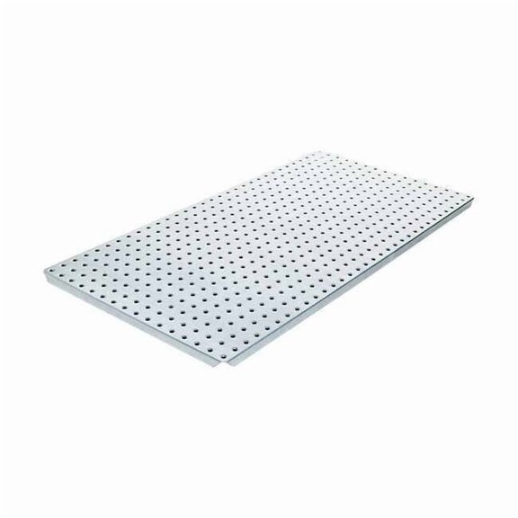Alligatorboard Pegboard, 16in.Hx32in.W, Metal, Silver, PK2 ALGBRD16X32SIL