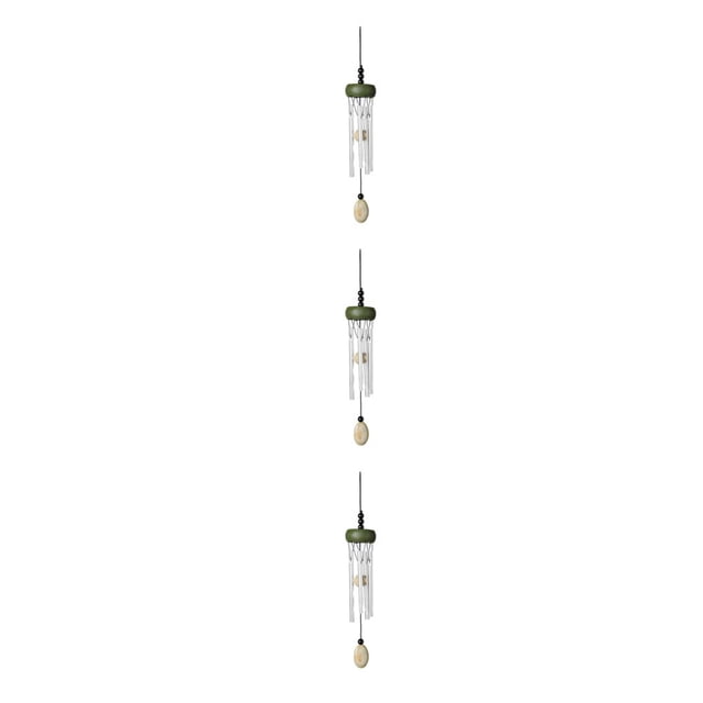 Maytalsory Multiple Styles And Colors Wind Chimes For Wide Application Add Charm To Home Wind Chime Pendant green(roundwood) 3Set