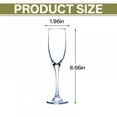 thumbnail image 6 of ACDANC 4Pcs Champagne Flutes Plastic Blue 5 oz Party Cups Plastic Tumblers for Parties, 6 of 7
