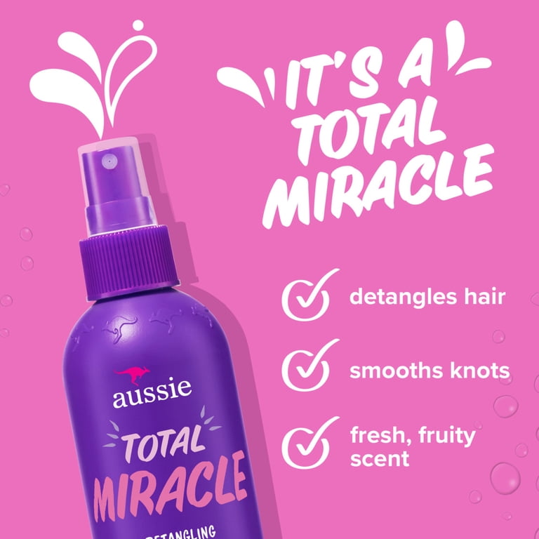 Aussie Total Miracle Hair Detangling Spray with Apricot Oil for