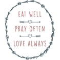 thumbnail image 3 of CafePress - Eat Well Pray Often Love - 15 oz Ceramic Large White Novelty Mug, 3 of 4