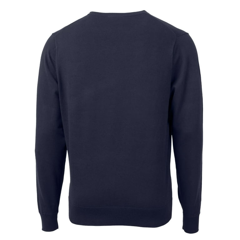 Men s Cutter Buck Navy UTSA Roadrunners Big Tall Lakemont Tri Blend V Neck Pullover Sweater Walmart