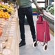 thumbnail image 5 of Carrito para Mandado Compras Resistente Plegable y Multiusos vino, 5 of 7