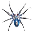 thumbnail image 2 of Broche de de de Imitación de Cristal Vintage Pin de Joyería de Moda Plateado - Azul Yinane Broche de araña, 2 of 2