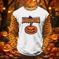 thumbnail image 2 of Ruiwill Kids Halloween Shirts Boys Size 10-11 Years Fall Funny Long Sleeve Halloween Shirts Boys Letter Pumpkin Print Kids Tees, 2 of 4