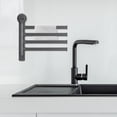 thumbnail image 2 of Toallero con ventosa: Toallero giratorio con ventosa sin taladro para pared de baño - Toallero ajustable de 4 barras para superficies lisas, 2 of 7