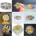 thumbnail image 2 of QQTDFG 925 Silver Crystal Jewelry Wedding Fashion Women Cubic Zirconia Rings Size 6-10-#9-9, 2 of 8