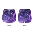 thumbnail image 3 of Hirioo Purple Bubble Abstract Art for Women's Double Layer Athletic Shorts High-Performance Gym Shorts with Inner Pocket, Elastic Waistband-Small, 3 of 7