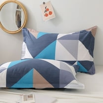 RFUGUG 100% Cotton Printed Pillowcase - Crisp, Cool & Colorful Pillow Cover, Decorative Envelope Closure, Perfect for Summer Bedding, Machine Washable, Standard/Queen Size, 19x30in