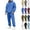 Blue, variant on Mens Track Suits 2 Piece Set Gym Mens Sweatsuit Sherpa Lined Hoodie and Cargo Sweatpants Set Casual Winter Sportswear Tracksuits with Pockets, Black L
