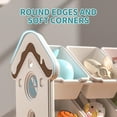 thumbnail image 5 of UNICOO® Kids 4-Tier Toy Storage Organizer, Toy Organizer Shelf, Fun Candy House Design, Toy Shelves Organizer with 12 Bins, Toy Organizer Rack Durable and Safe HDPE Material, 5 of 7