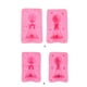 thumbnail image 3 of Injueey Molde de silicona para Fondant, antiadherente Irregular, bonitos dibujos animados DIY, velas perfumadas de caramelo, artesanías, molde, Cocina y Comedor Chica Injueey HA078890-02, 3 of 6