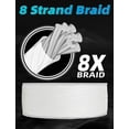 thumbnail image 2 of BLUEWING Braided Fishing Line 8 Strands PE Braid Fishing Lines Thin Diameter & Abrasion Resistant Fishing String for Saltwater Fishing 15LBS 300YD White, 2 of 7