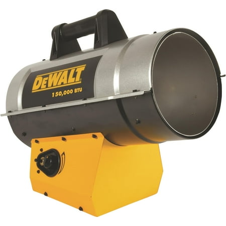 - DeWalt 150000 BTU Industrial Jobsite Portable Cordless Forced Air Propane Heater