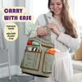thumbnail image 5 of Craftbud Crochet Bag Yarn Organizer, Durable Knitting Bag For Crocheting Organizer Accessories, Sage Green, 5 of 6
