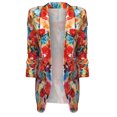 thumbnail image 4 of WNEGSTG Blazer Jackets for Women 2023 Autumn Fashion Printed Jacket Casual Small Suit, 4 of 5