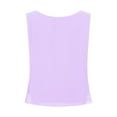 thumbnail image 6 of iiniim Women's Work Blouses Dressy Casual Tank Tops Sleeveless Chiffon Loose Round Neck Shirt Size S-3XL Lavender XXL, 6 of 7