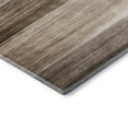 thumbnail image 3 of Addison Rugs Mayfield Premium Machine Washable Transitional Stripes Brown Round Rug, 8' X 8' Machine Washable Transitional Stripes Brown Oversized Sherpa Throw Blanket, 3 of 6