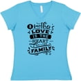 thumbnail image 3 of Inktastic Mothers Day a Mothers Love is the Heart of the Family Women's V-Neck T-Shirt, 3 of 5