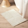 thumbnail image 3 of Bouclair White Textured Bath Mat, 3 of 5
