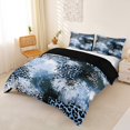 thumbnail image 2 of Homewish Blue Ombre Cheetah Duvet Cover Queen,Contemporary Art Queen Bedding,Black Reversible,3 Pieces,1 Duvet Cover and 2 Pillowcases, 2 of 6