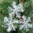 thumbnail image 2 of (22cm)60pcs Christmas Decorations Snowflake White Plastic Artificial Snow, 2 of 5