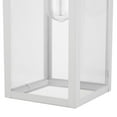 thumbnail image 3 of Bowery 1-Light Outdoor Indoor Wall Sconce, Matte White, Clear Glass Shade, 3 of 7