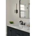 thumbnail image 2 of Luxury Minimalist Bath Light, Large Size: 16''H x 2.09''W, with Mid Century Modern Style Elements, Matte Black Finish, UHP4817 from the Mandan Collection by Urban Ambiance, 2 of 5