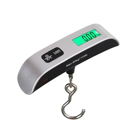 Portable High Precision Scale Digital LCD Display Suitcase Travel Bag Hanging Steelyard Hook Balance Scale Tools 110lb/50kg