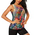 thumbnail image 2 of Balery Butterflies On Rocky Cliff Camiseta sin mangas estampada ligera para mujer, tops de entrenamiento sin mangas, camisetas de yoga transpirables de secado rápido.-XX-Large, 2 of 7