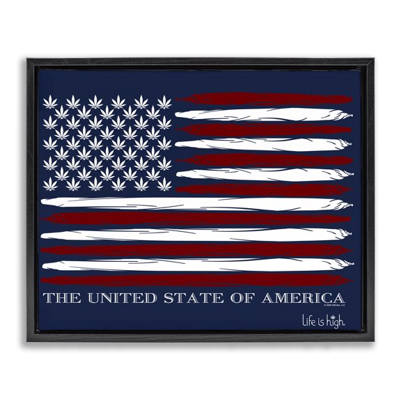 Stupell Industries Farmhouse Black Floating Frame Canvas Art, 21 x 17, by Higher Learning/Life Is High
