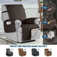 thumbnail image 4 of TAOCOCO Waterproof Recliner Chair Covers Non-Slip Reclining Cover for Recliner Chair Washable Chair Seat Slipcover with Pocket for Kids Pets, Chocolate, 4 of 11