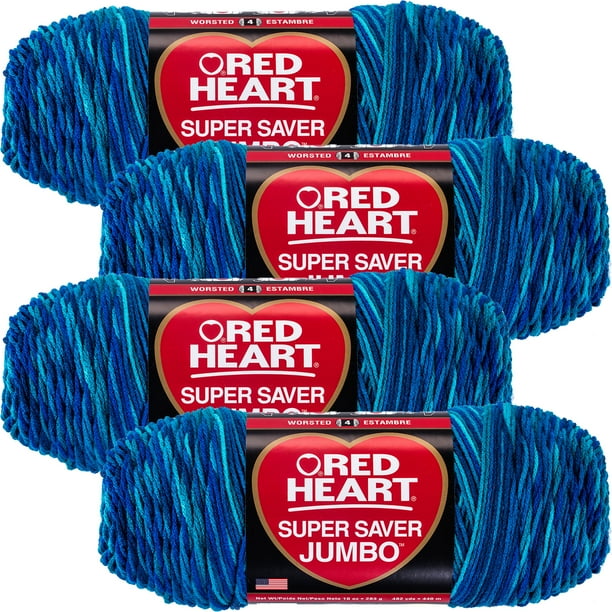 Red Heart Super Saver YarnMacaw, Multipack Of 4