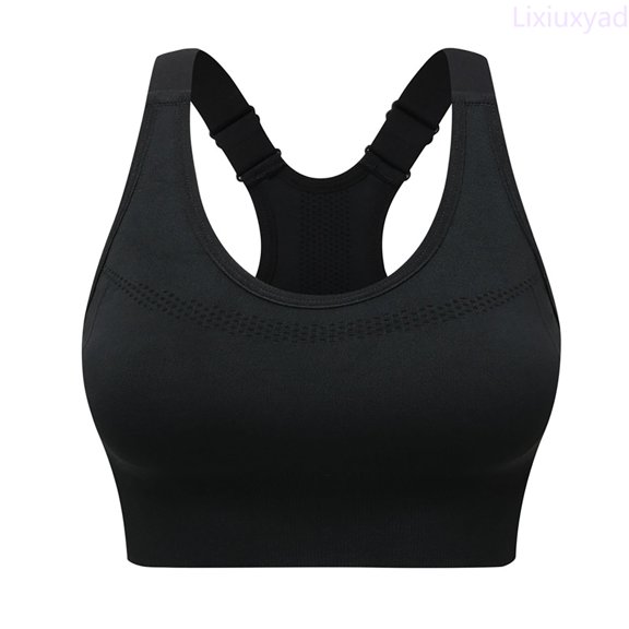 Lixiuxyad Women's Adjustable Plus Size Sports Bra Without Underwire And Detachable Sports Underwear For,Bras for Women Black L