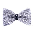thumbnail image 2 of Linyer Rhinestone Bows Crystal Ties Ornamental Necktie Fashionable Knot Festive Adjustable Pre-tied Feast Clothing Accessory 6, 2 of 6