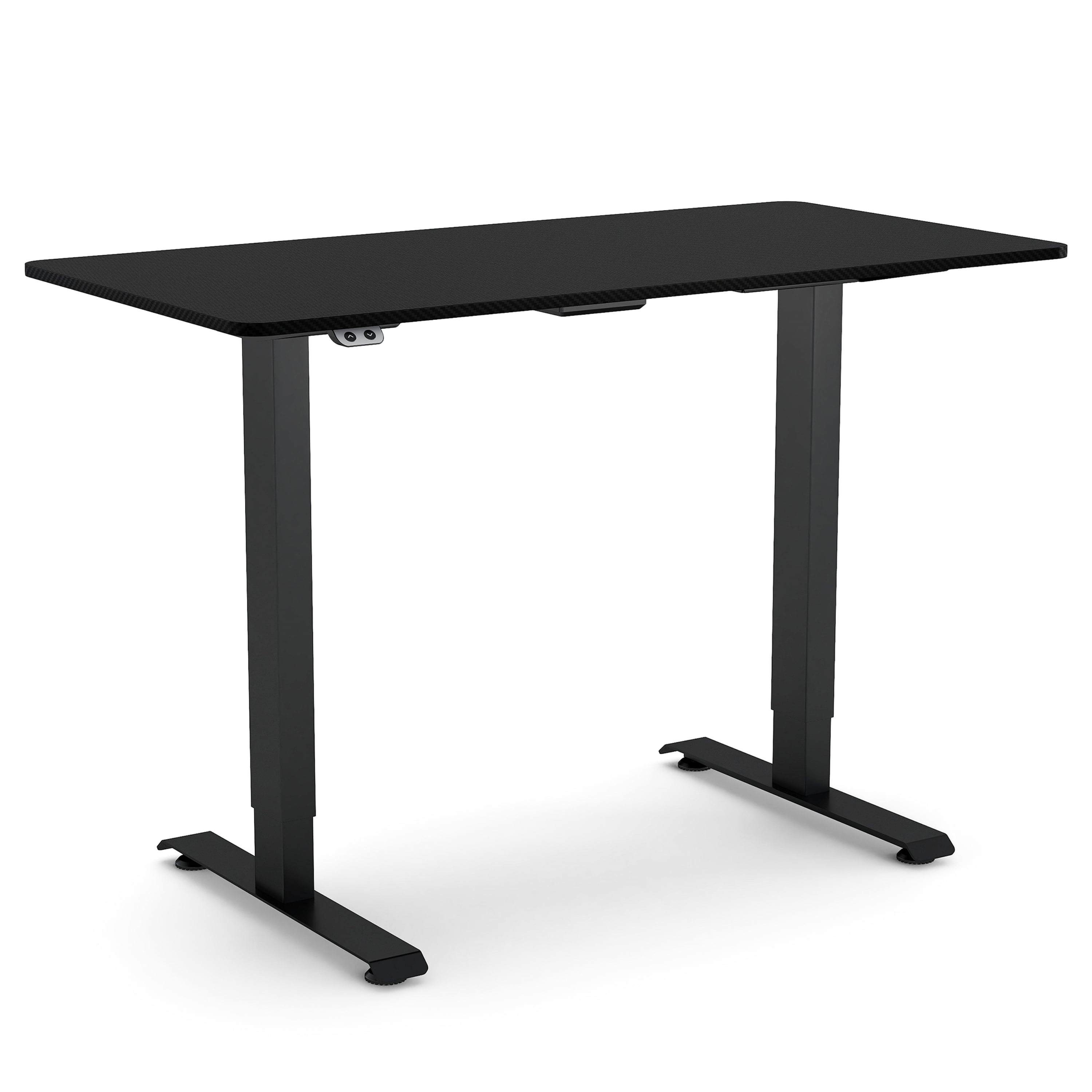 Furniture of America Trevo Metal Adjustable Office Desk, Black