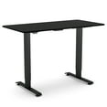 thumbnail image 2 of Furniture of America Trevo Metal Adjustable Office Desk, Black, 2 of 11