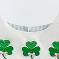 thumbnail image 4 of Staki Newborn Baby Boy Girl St. Patrick's Day Outfit Clover Sweatshirt Romper Oversized Long Sleeve Romper Top St Patricks Day Baby Girl Jumpsuits 0-18M(Green,0-3 Months), 4 of 8