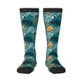 thumbnail image 2 of Picia Women Crew Soft Moisture-wicking Socks Tropical Leaves Pattern Design Cotton Socks, One Size fit All, 2 of 9