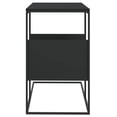 thumbnail image 3 of Mesa auxiliar VidaXL Elegante madera de ingeniería con diseño en C, color negro, 3 of 5