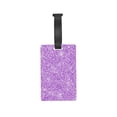 thumbnail image 6 of Balery Lilac Glittering Print Durable Luggage Tags with Secure Strap, Personalized Travel ID Tags for Suitcases, Bags, and Backpacks - Easy Identification for Men and Women, 6 of 8
