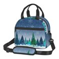 thumbnail image 1 of Fotbe Christmas Trees Bolsa de Almuerzo con Estampado, Lonchera Aislada, Contenedores de Comida Reutilizables Tipo Cooler a Prueba de Fugas, 1 of 7
