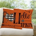 thumbnail image 3 of Hello Pumpkin Fall Outdoor Pillow Covers Waterproof 18x18 inch Orange Fallen Leaves Decorative Farmhouse Throw Pillow Covers Set of 2 Autumn Thanksgiving Decor, 3 of 6