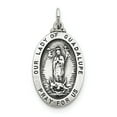 thumbnail image 1 of Sterling Silver Our Lady Of Guadalupe Medal (33 X 18) Made In United States qc5567, 1 of 5